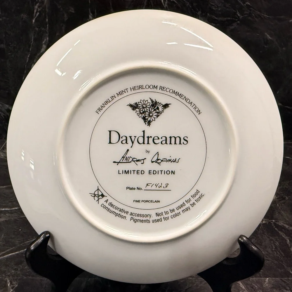 THE FRANKLIN MINT Heirloom Recommendation “Daydreams” by Andres Orpinas